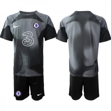 Goedkope Chelsea Doelman Kids Tenue 2022-23 Zwarte Goedkope Chelsea Doelman Kids Tenue 2022-23 Zwarte